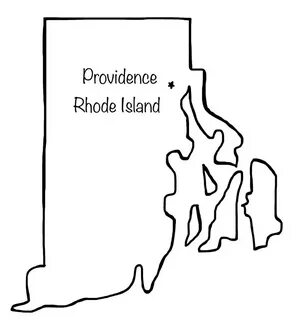 "Providence Rhode Island State Outline" by tsongalisz Redbub