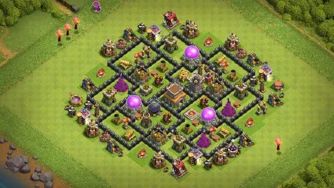 New Town Hall 8 Hybrid Base With Base Copy Link