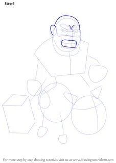 Step by Step How to Draw Hog Rider from Clash of the Clans :