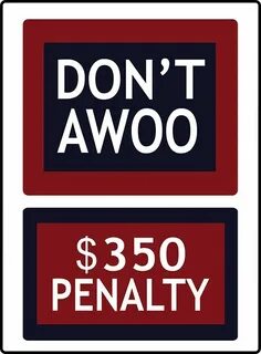 Don't Awoo - $350 Penalty Sticker by furrypostgen Stickers, 
