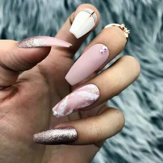 9 Charming Color Scheme Ideas Pink And White Coffin Nails Ar