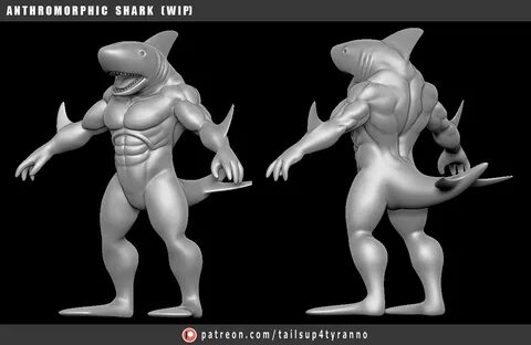 Anthro Shark (Early WIP) by TailsUp4Tyranno -- Fur Affinity 