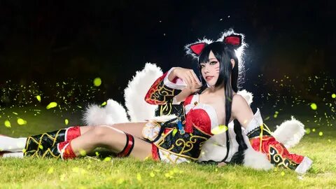 League of legends LOL Ali COS of the nine-tailed demon Fox b