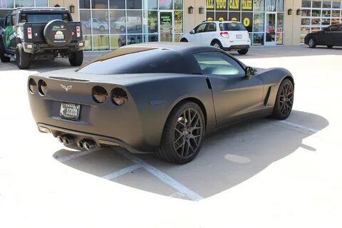 Corvette Matte Black Wrap - Zilla Wraps