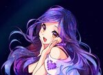 Аниме девушки с фиолетовыми волосами картинки, арт