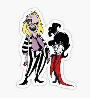 Halloween Stickers Beetlejuice cartoon, Lydia deetz cartoon,