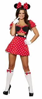 Our Sexy Missy Mouse Costume includes a crop top with sexy s
