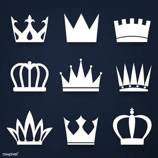 Set of royal crowns vector free image by rawpixel.com Vector