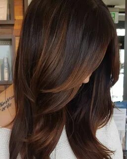 Copper Highlights For Dark Hair Hair styles, Long hair style