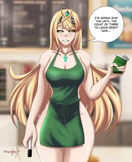 Hi, can I get an iced latte with Aegis milk? I’m sorry I mean Aegis milk, I’m so