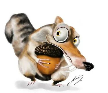 SCRAT from ICE AGE Digital Art by Alexandros Foltopoulos Fin