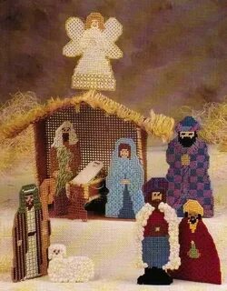 Three Wise Men Nativity Set Plastic Canvas Pattern Christmas