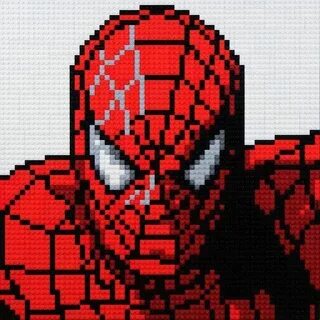 Cette superbe mosaïque est le super héros Marvel, Spider-Man