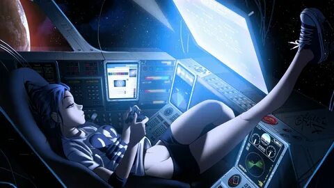 ...Women, Space, Space Station, Vashperado, One Leg Up, PlayStation 3, Spac...