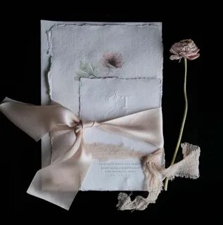 STATIONERY / 6 x 8.25 Silk and willow, Handmade envelopes, W