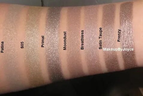 Collection and Swatches: Browns Palette Mac makeup eyeshadow