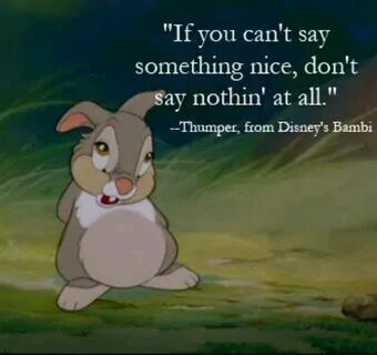 Bambi Quotes Thumper Rabbit. QuotesGram