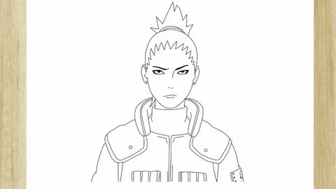 HOW TO DRAW SHIKAMARU NARA FROM NARUTO SHIPPUDEN /// COMO DE