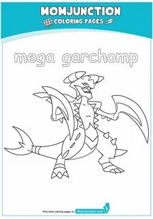 Pokemon Coloring Pages Mega Garchomp - Coloring Pages Hard