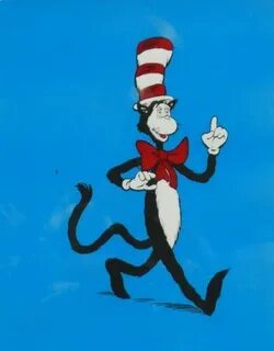 Dr Seuss Cat in the Hat Hand Painted Animation Art Cel eBay