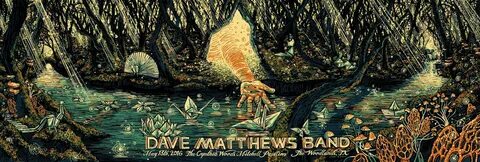 INSIDE THE ROCK POSTER FRAME BLOG: James Eads Dave Matthews 