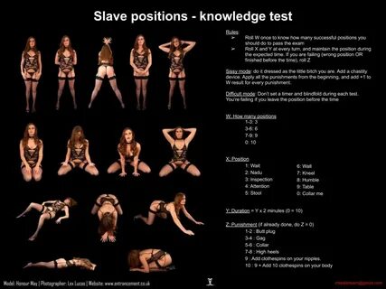 Slave positions knowledge test - Fap Roulette