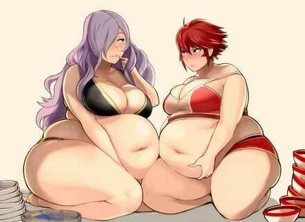 Anime girl fat boobs