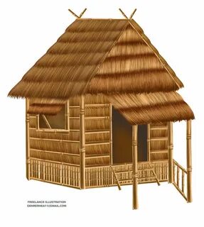 Philipines clipart bahay kubo - Pencil and in color philipin