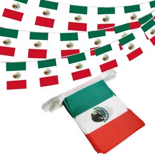 2 SIDED Mexican Mini Flag for Car & Home 4"x6" Both Sides Hav...