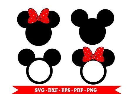 Mickey Mouse svg Minnie Mouse svg circle for svg monogram Et