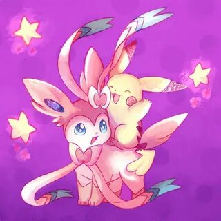 Sylveon And Pikachu by Gabrielleh on DeviantArt