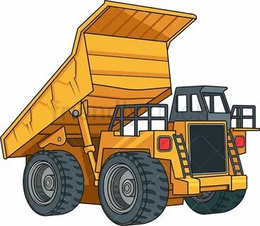 Realistic Dump Truck Drawing : How to draw simple dump truck