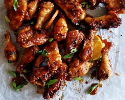 Sweet Orange Chili Glazed Chicken Wings - The Original Dish