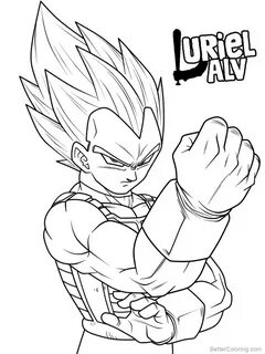 Vegeta Coloring Pages Limit Breaker by urielalv - Free Print