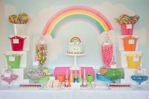 10 Gorgeous Rainbow Dessert Table Ideas - One Charming Day