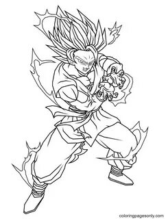 Son Goku Coloring Pages - Coloring Pages For Kids And Adults