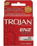 Trojan Enz Regular Non-lubricated Condoms 3ct 022600920502a1