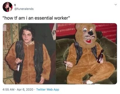 Gerard Way How TF Am I An Essential Worker Know Your Meme