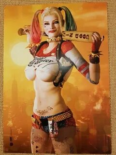 Harley Quinn - Suicide Squad Sexy "Sunset City" Comic Art - 