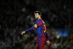 BARCELONA, SPAIN - DECEMBER 07: Gerard Pique of Barcelona re
