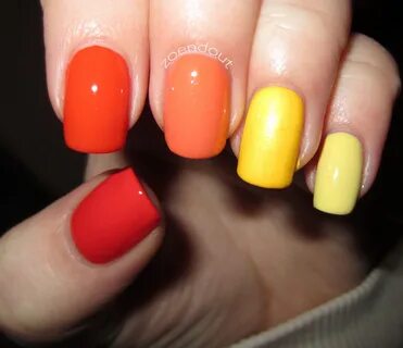 Skittles! zoe-nails.blogspot.com #nails #nailart #ombre #gra