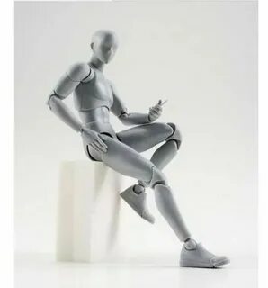 SHF Body-Chan DX Body-Kun DX Action PVC Figure Grey Luxury V