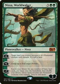 Nissa, Worldwaker - Magic 2015 (M15) #187 - Scryfall Magic: 