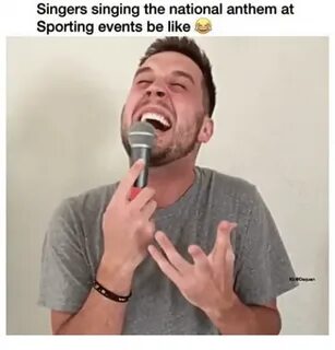 Singers Singing the National Anthem at Sporting Events Be Li