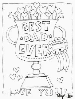 Father's Day Coloring Page Skip To My Lou Father's day print