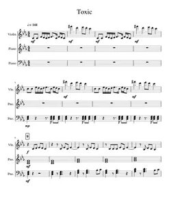Toxic Britney Spears Sheet music for Piano, Violin (Mixed Tr