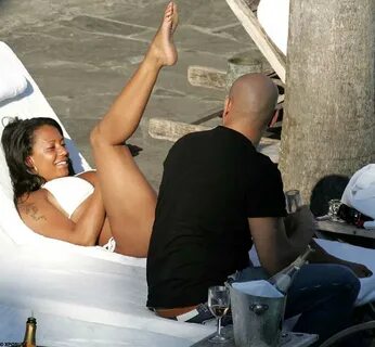 Smoking hot' Mel B heats up Miami in a skimpy white bikini D