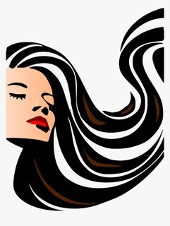Transparent Woman Clipart Png - Clip Art Beauty Hair, Png Do
