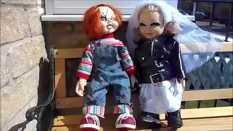 Chucky Doll and Bride of Chucky Tiffany Doll - YouTube