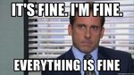 It's fine. I'm fine. Everything is fine - Michael Scott Offi